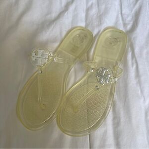 Tory Burch Mini MillerTransparent Jelly Slide Sandals size 9